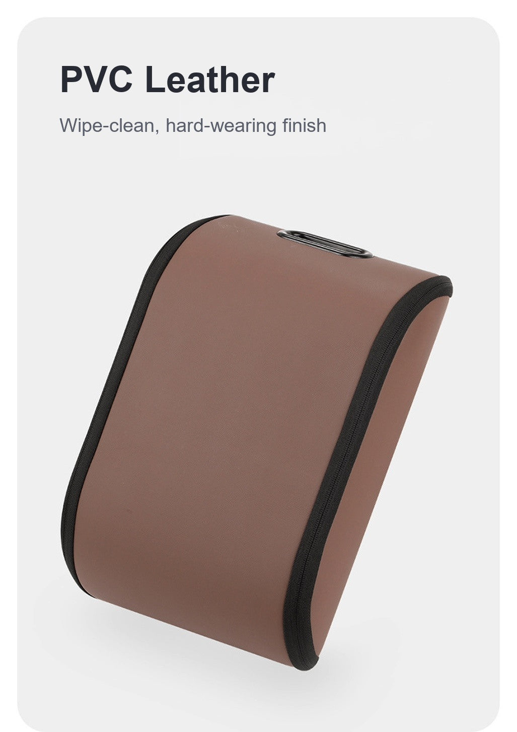 PVC leather finish of the brown car shoe box